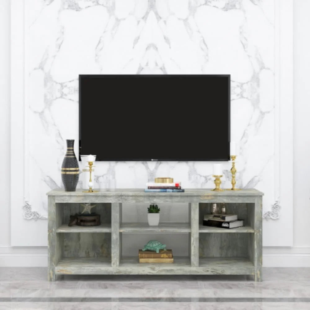 TV Station Furniture with 4 Storage Compartments and 1 Storage Cabinet E7299