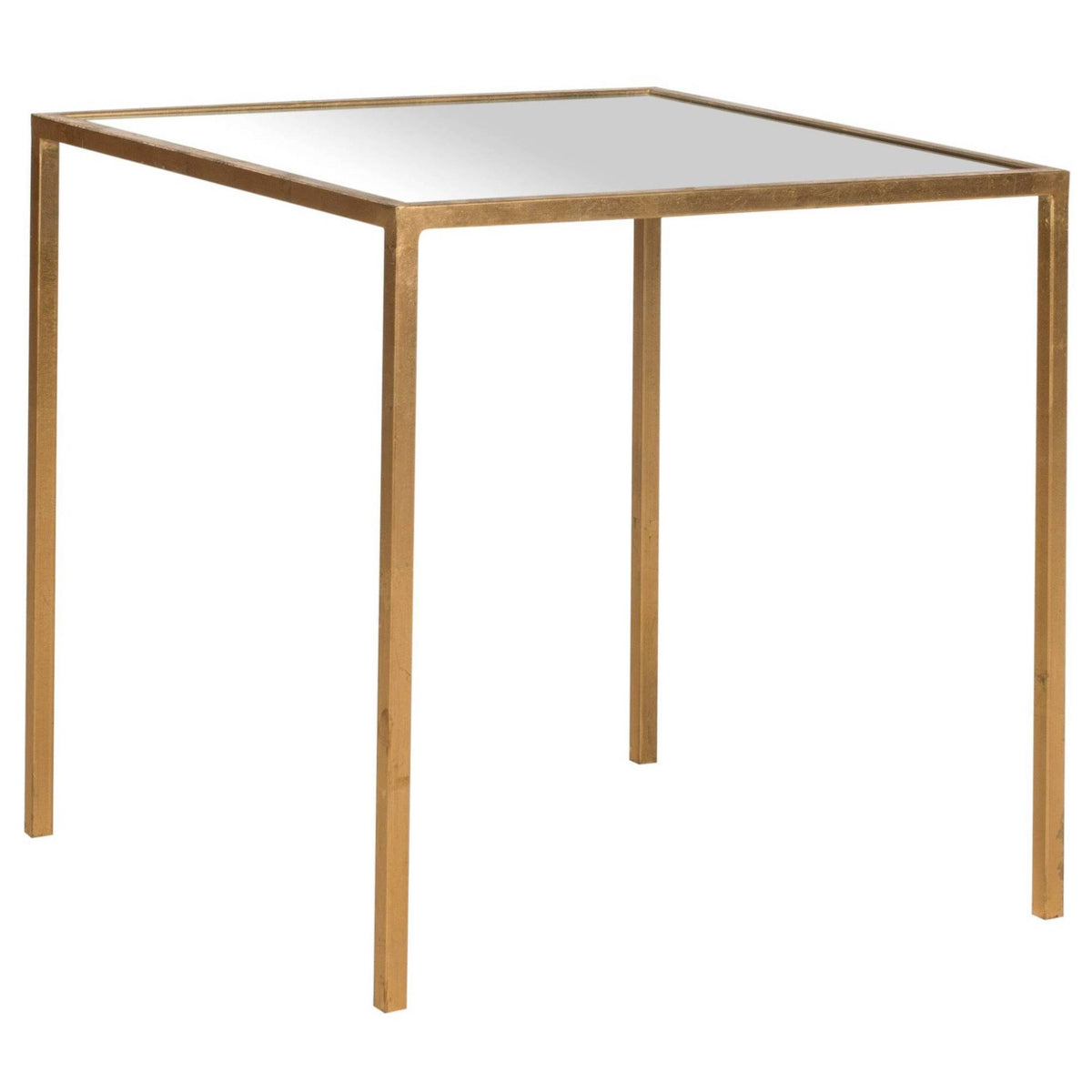 Gold Mirror Top Accent Table U764