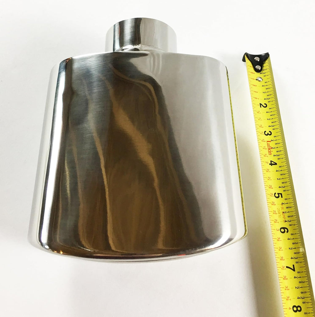Double Wall Rolled Oval Stainless Steel Exhaust Tip Pack of 2 R670224