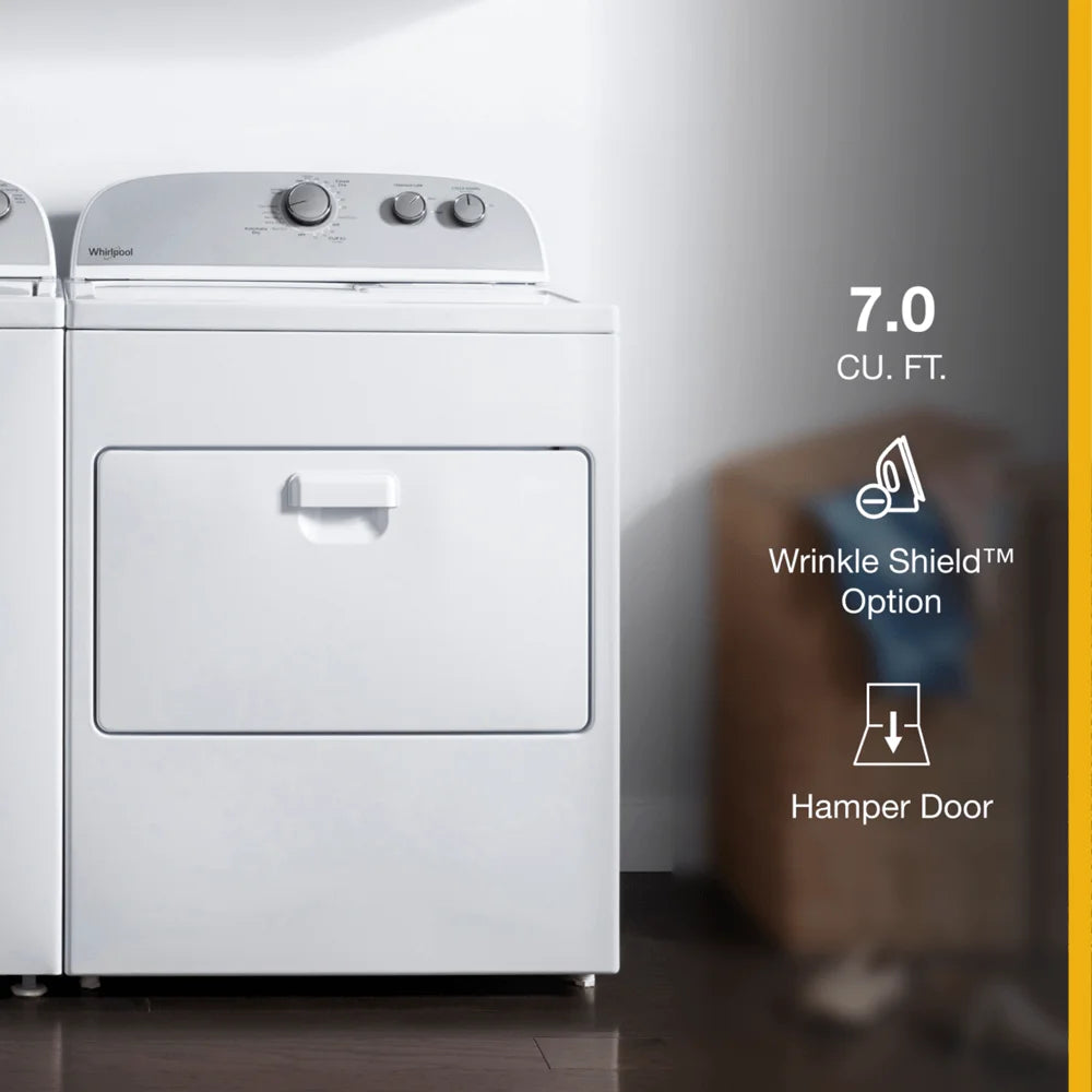 7.0 Cu Ft Top Load Electric Dryer White Y33426