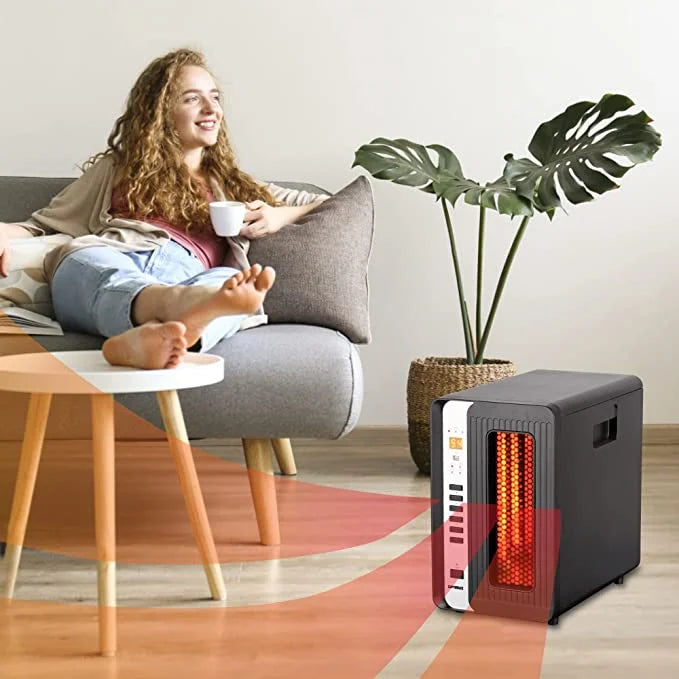 Electric Infrared Quartz Space Heater with Remote W62266