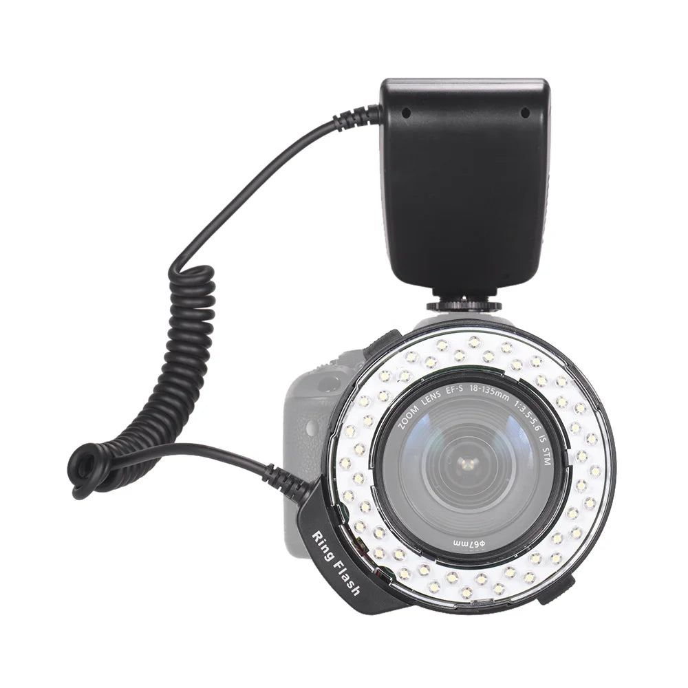 Flash Lamp 8 Adapter Power 3 Diffusers 3000-15000K LED LCD Display P719