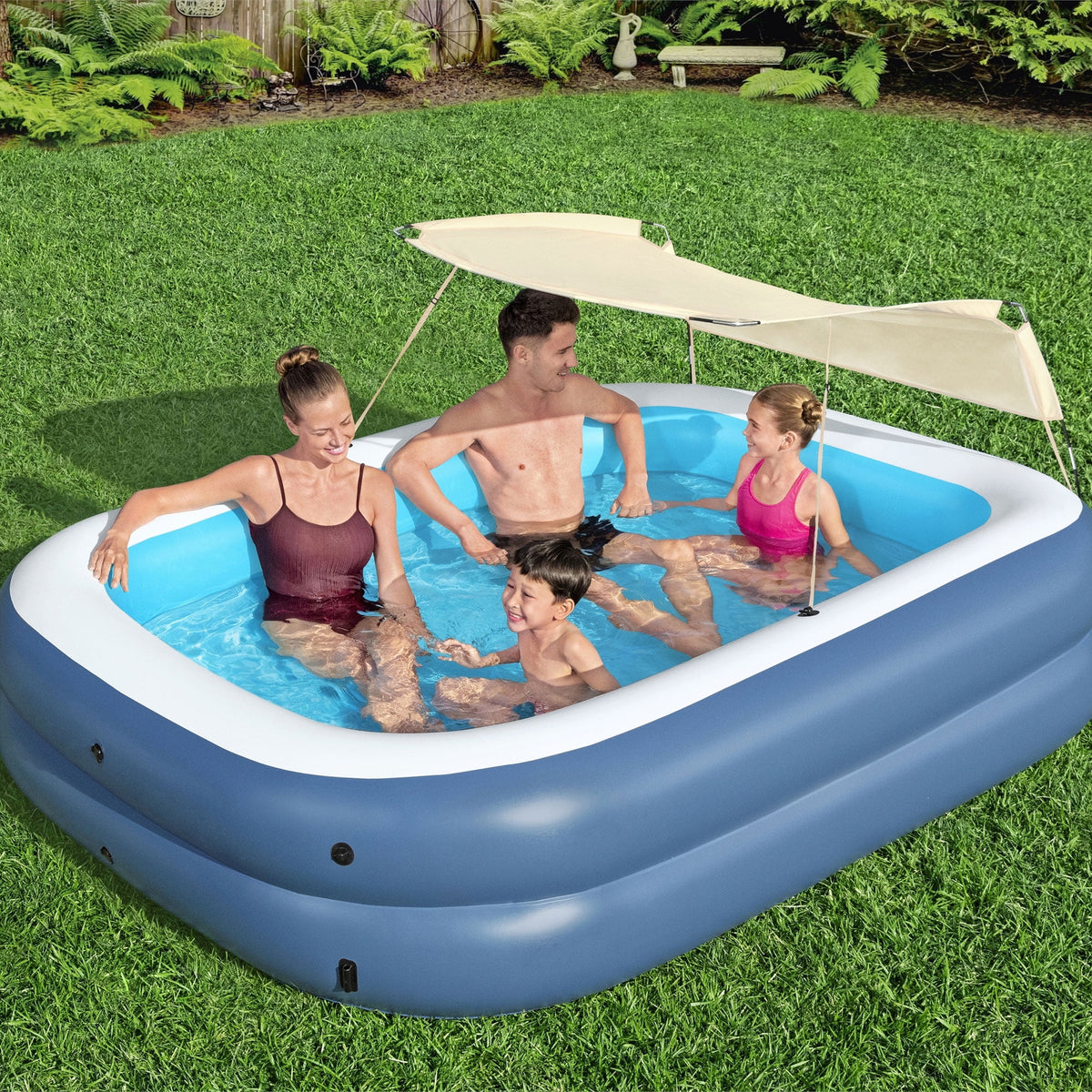 8 Foot 4 Inch by 70 Inch Inflatable Pool H49333
