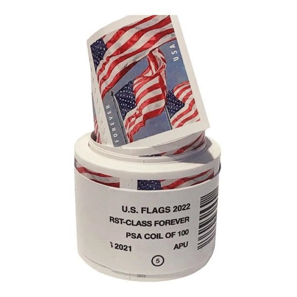 U.S Flag Roll of 100 Forever Stamps D285162