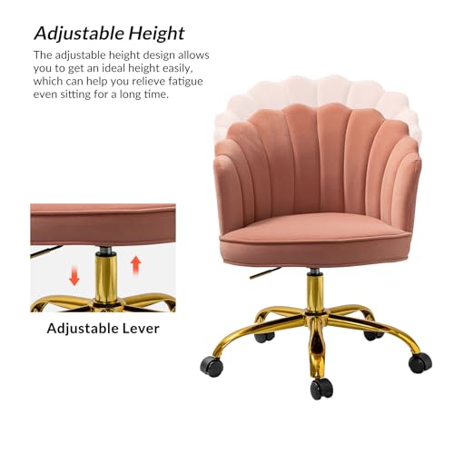 Teal Velvet Upholstered Desk Chair D964972