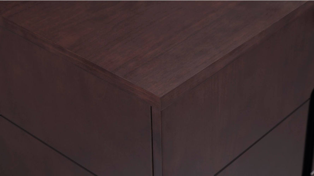 Dark Walnut 2 Door Storage Printer Cabinet U8165