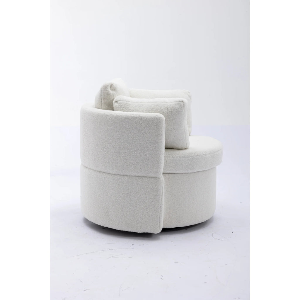 Ivory Swivel Storage Chair X737