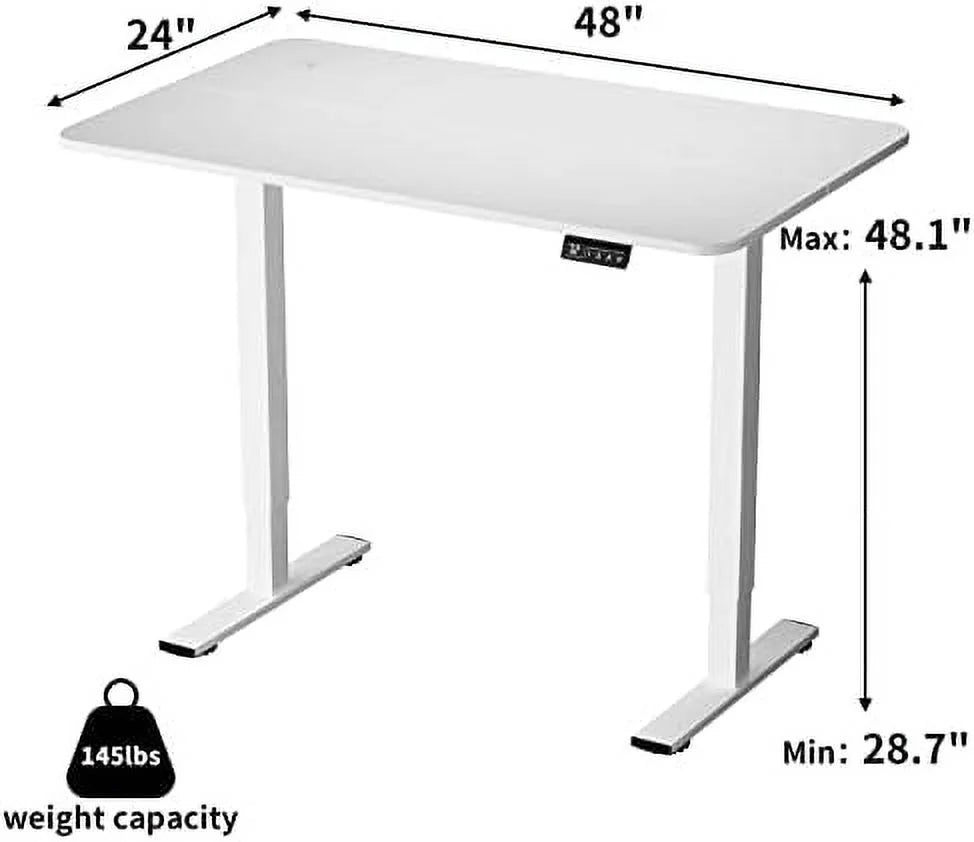 Electric Adjustable Standing Desk 55 x 24 with Memory Preset V1070