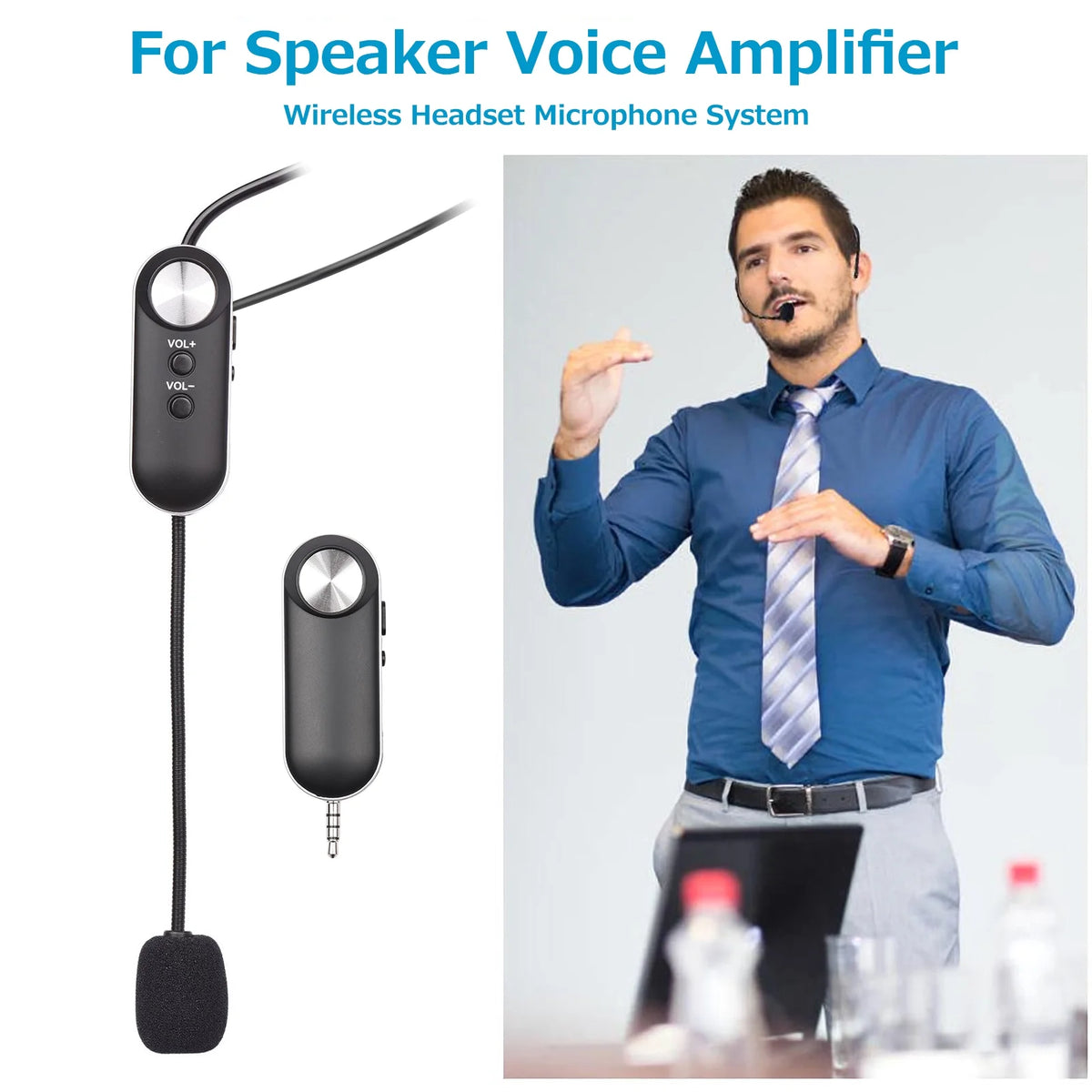 UHF Wireless Headset Microphone Set with 6.35mm Receiver B773175