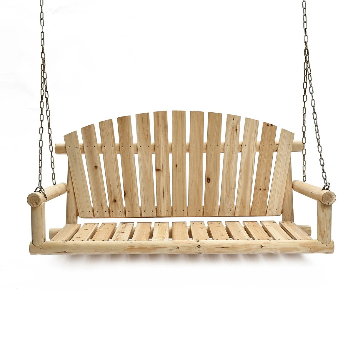 Unfinished Wood Porch Swing With Chains A626