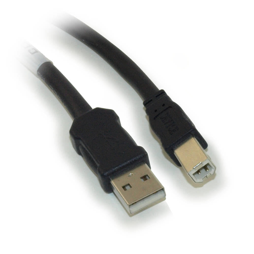 Black 25ft USB 2.0 Active Plenum Cable O3102