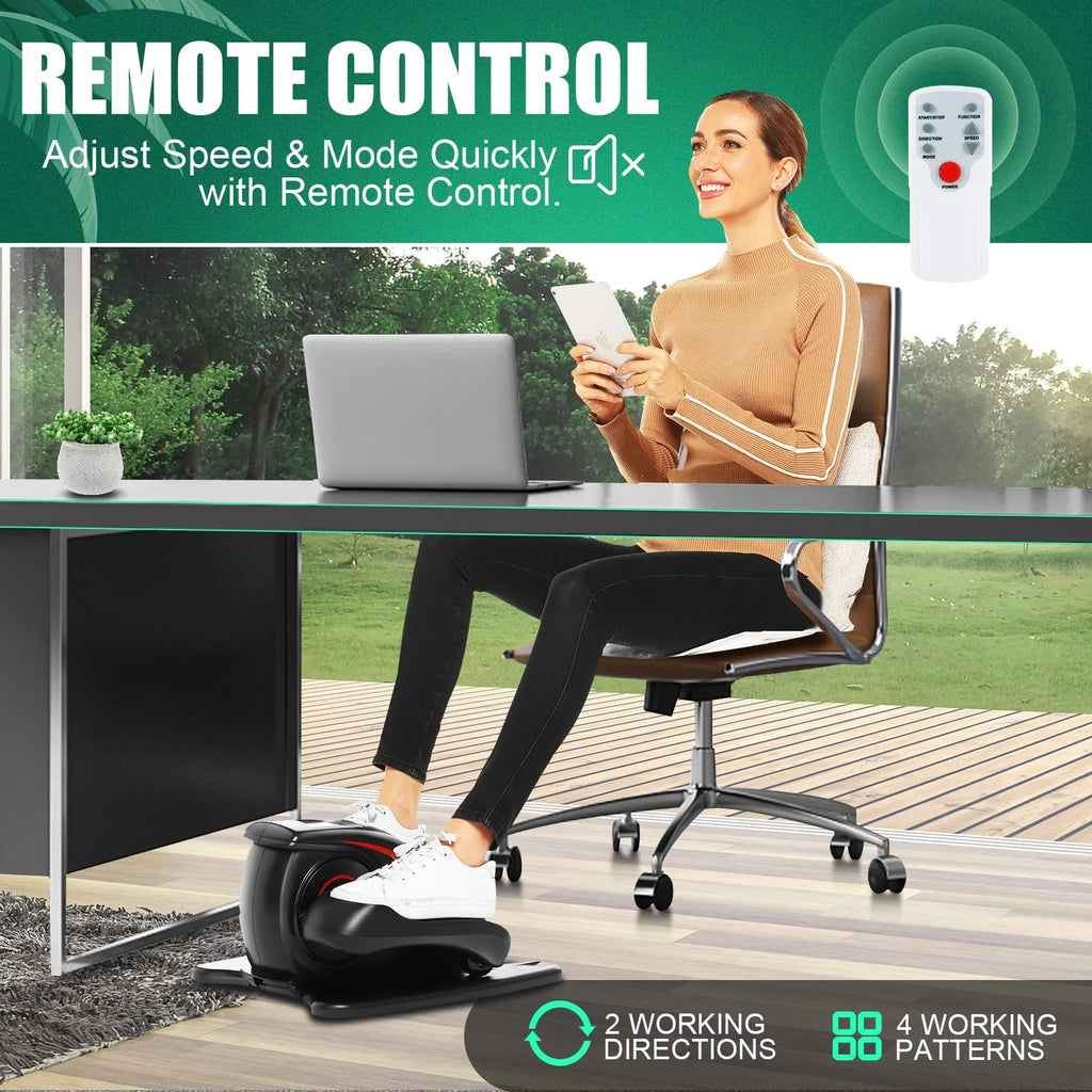 Under Desk Elliptical Machine Seated Pedal Exerciser with LCD Display R540