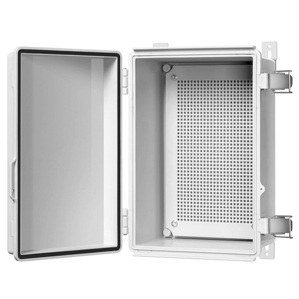 Junction Box, Hinged Cover, IP67 Waterproof Plastic Enclosure, Pack of 2 G9041