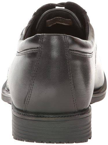 Black Plain Toe Derby Shoes Z248