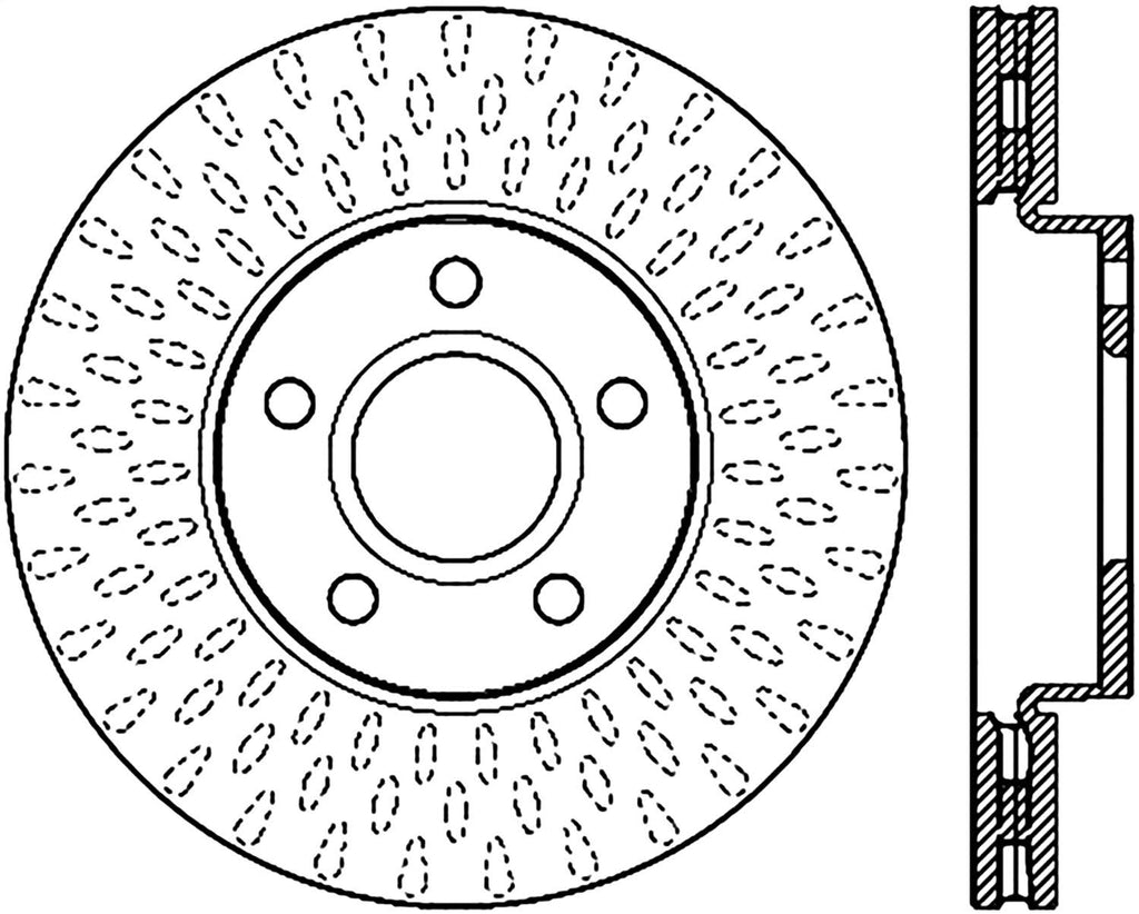 Slotted & Drilled Sport Brake Rotor J766099