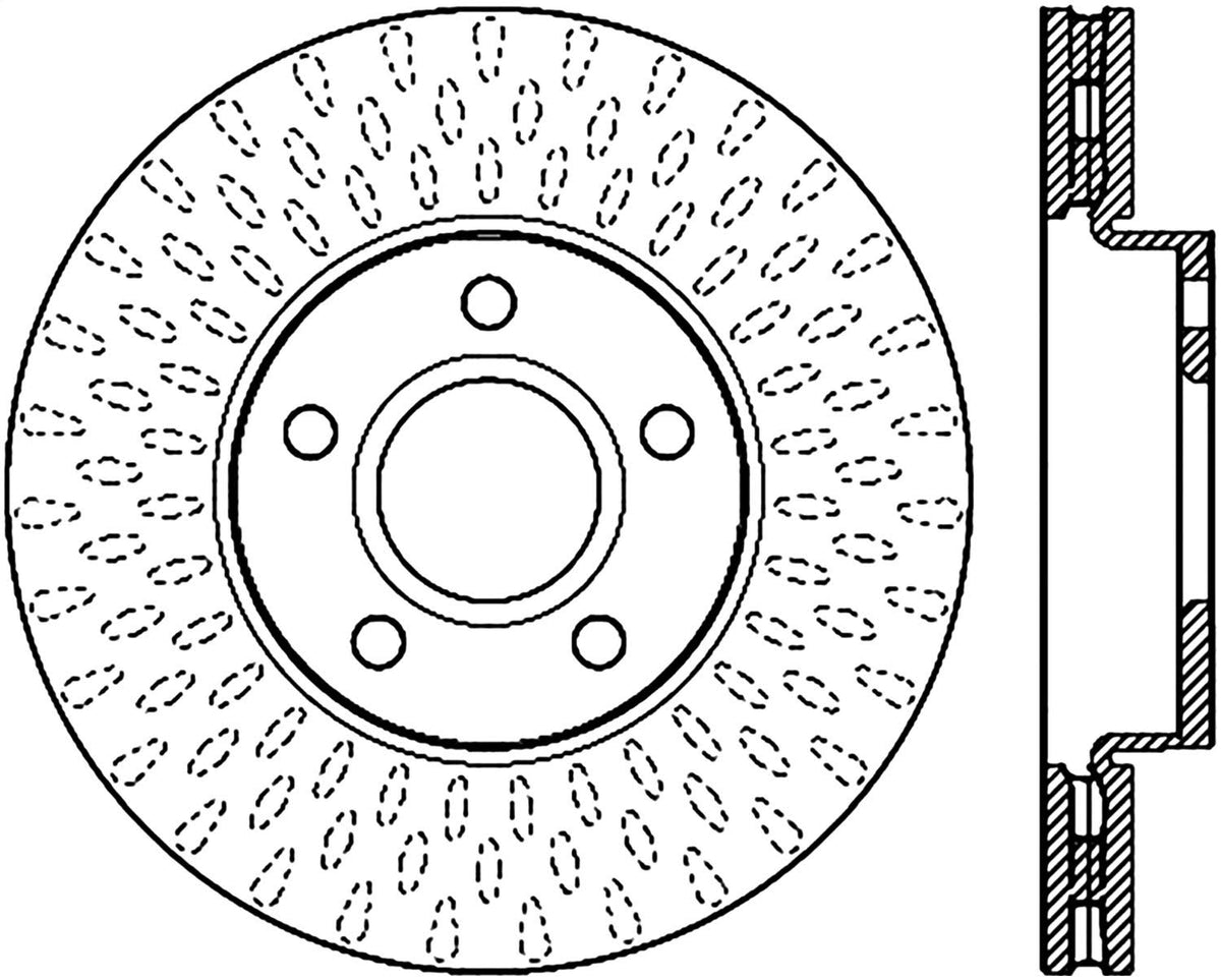 Slotted & Drilled Sport Brake Rotor J766099