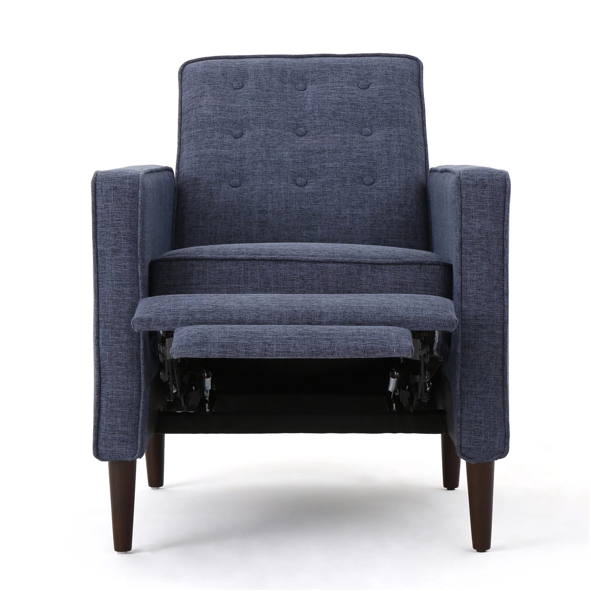 Dark Blue Tufted Recliners Set of 2 K73946