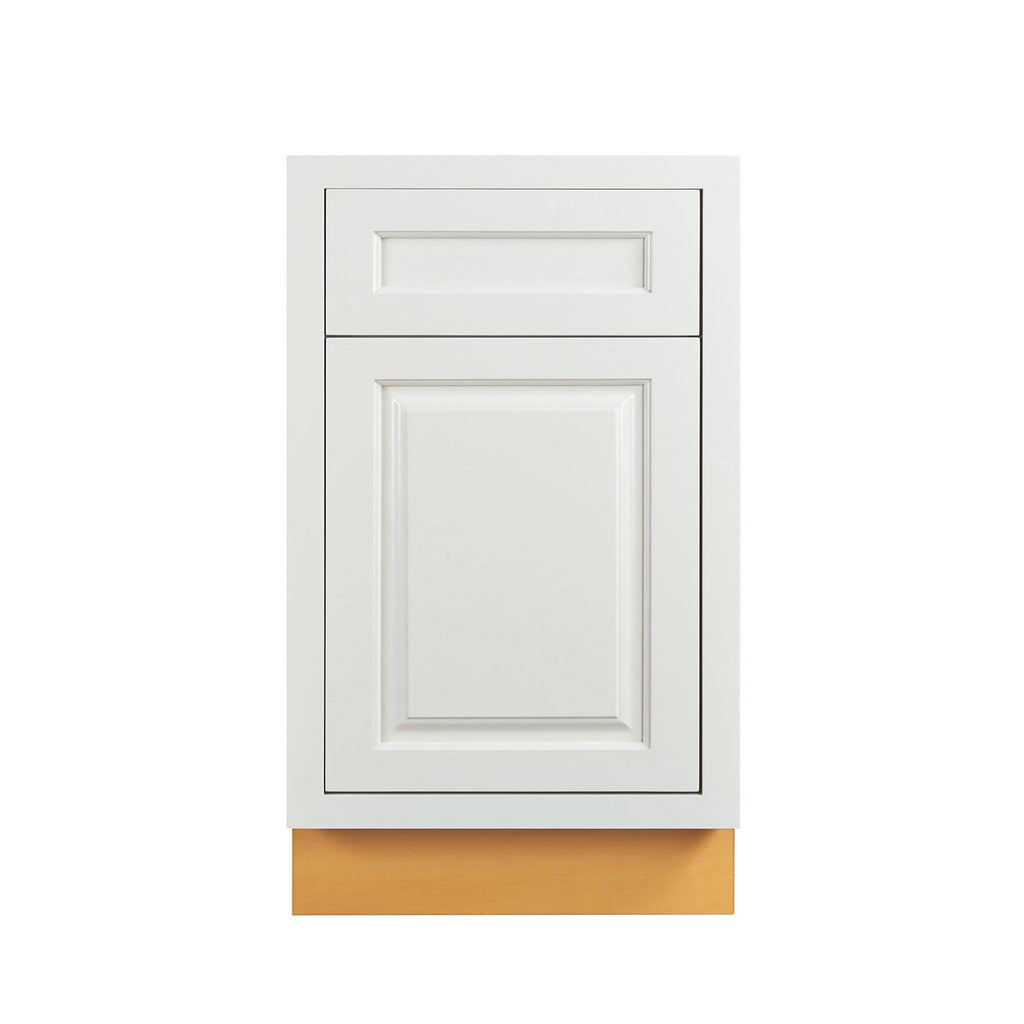 Vintage White Inset Raised Panel Base Cabinet R21526