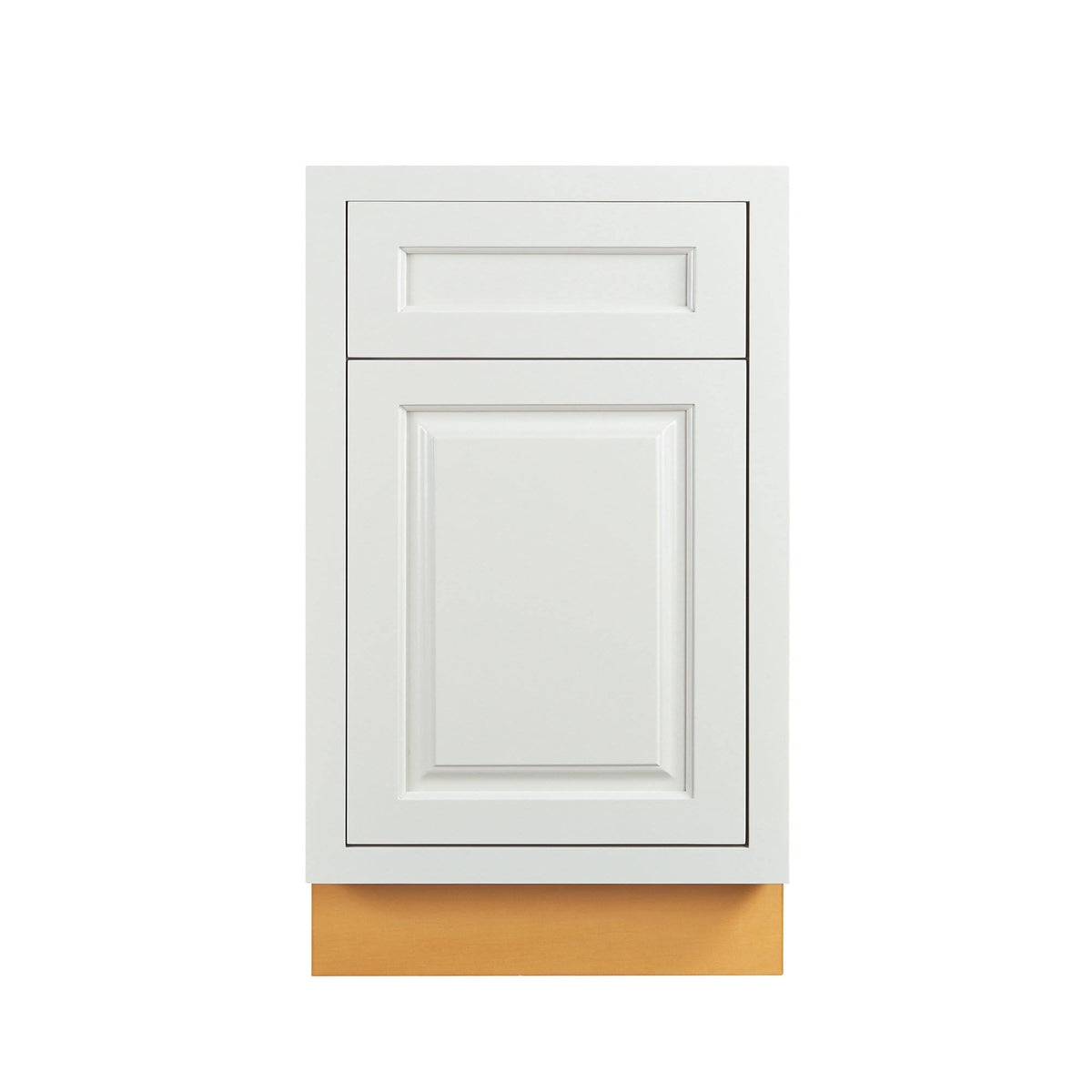 Vintage White Inset Raised Panel Base Cabinet R21526