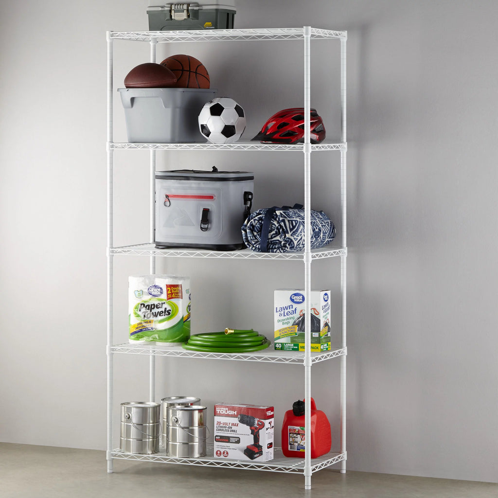 Black Wire 5-Tier 72 H x 36 W x 16 D 1750lb Capacity C717