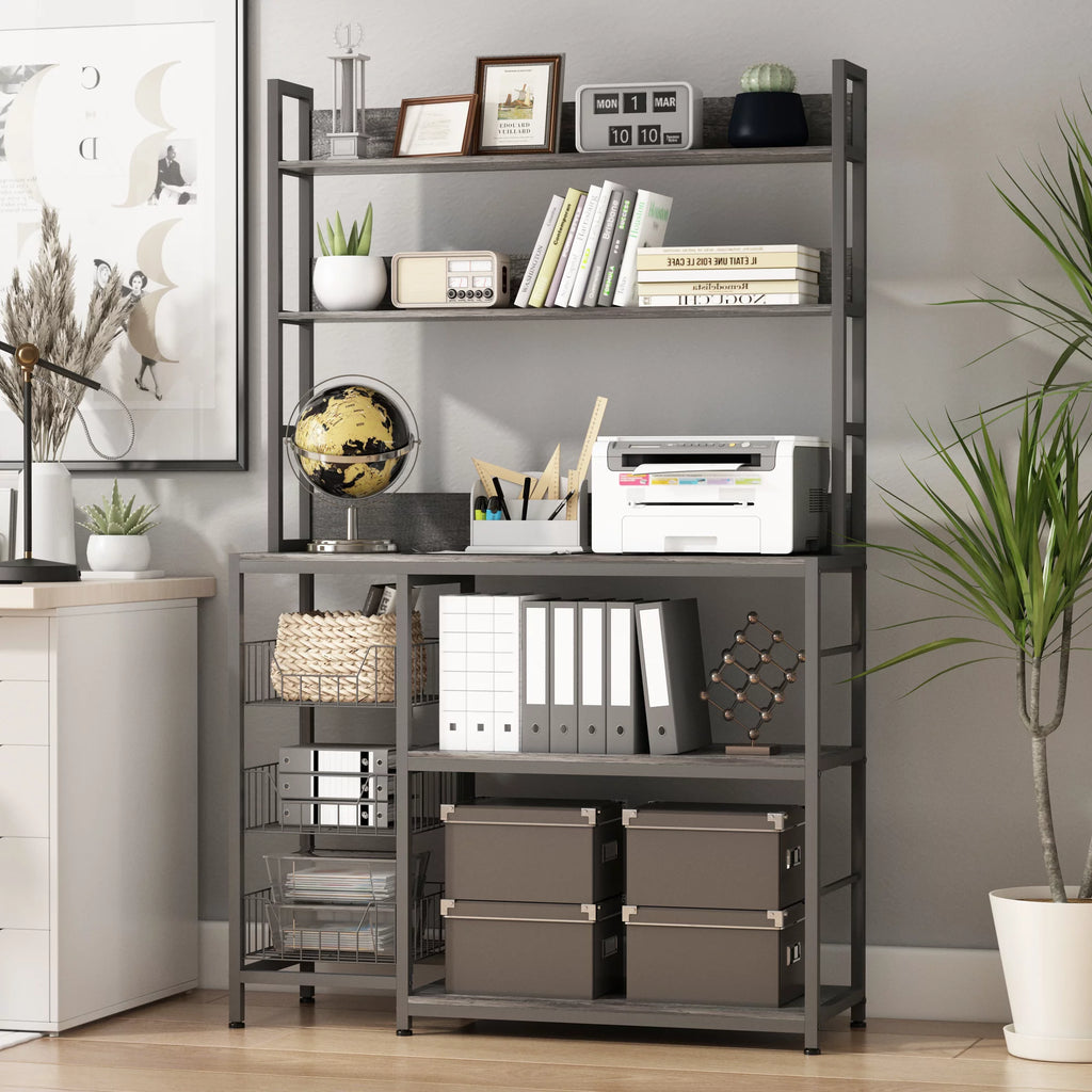 5-Tier Kitchen Bakers Rack with Baskets C9297