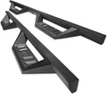Black 4" Drop Side Steps Nerf Bars for Crew Cab Truck (2pcs) D520