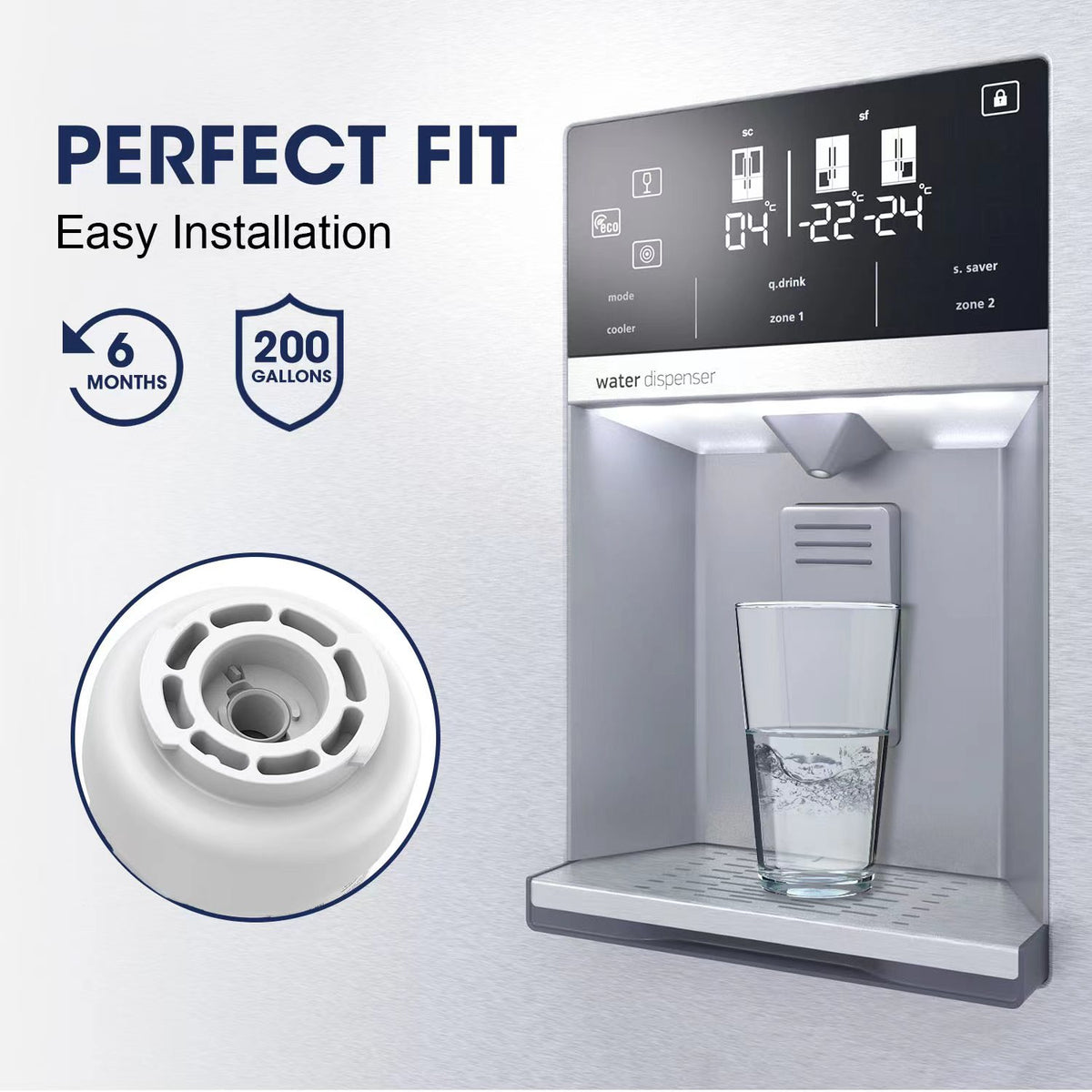 2 Pack MWF Water Filters for GE Refrigerators U2011