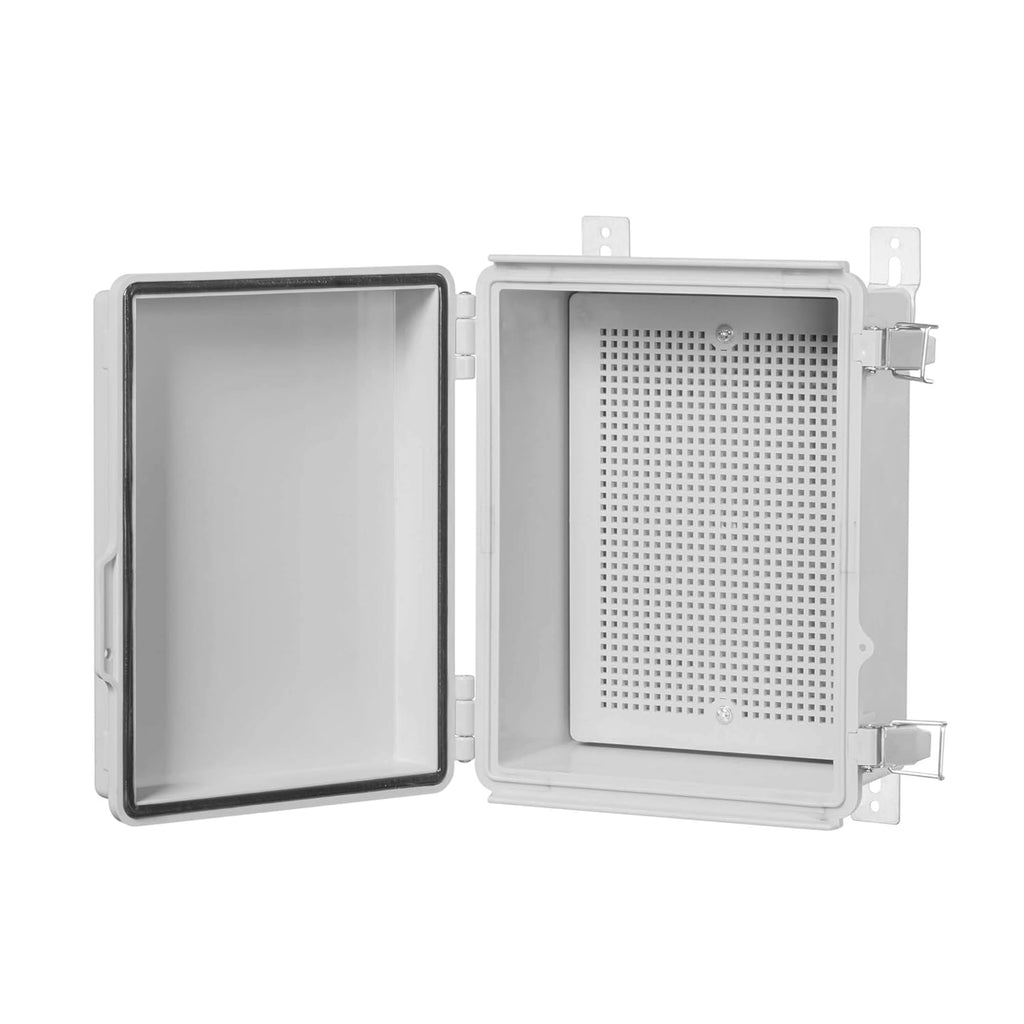 Junction Box, Hinged Cover, IP67 Waterproof Plastic Enclosure, Pack of 2 G9041
