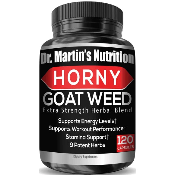 1650mg Horny Goat Weed 120Ct with Maca, L-Arginine, Ginseng & Tribulus Herbal Blend A621