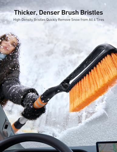 27" Snow Brush and Ice Scrapers with Foam Grip S955