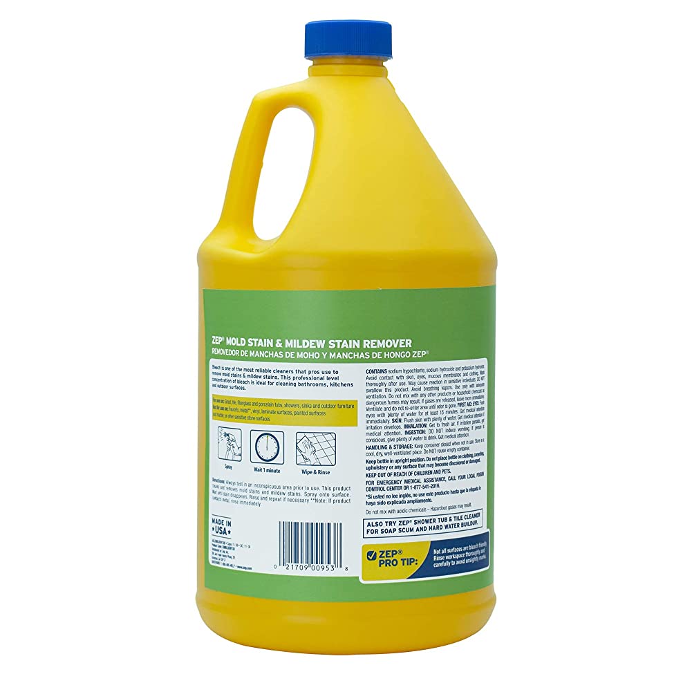Mold and Mildew Stain Remover 1 Gal (Case of 4) with Bleach Resistant Sprayer Bottles (Case of 12) P64518