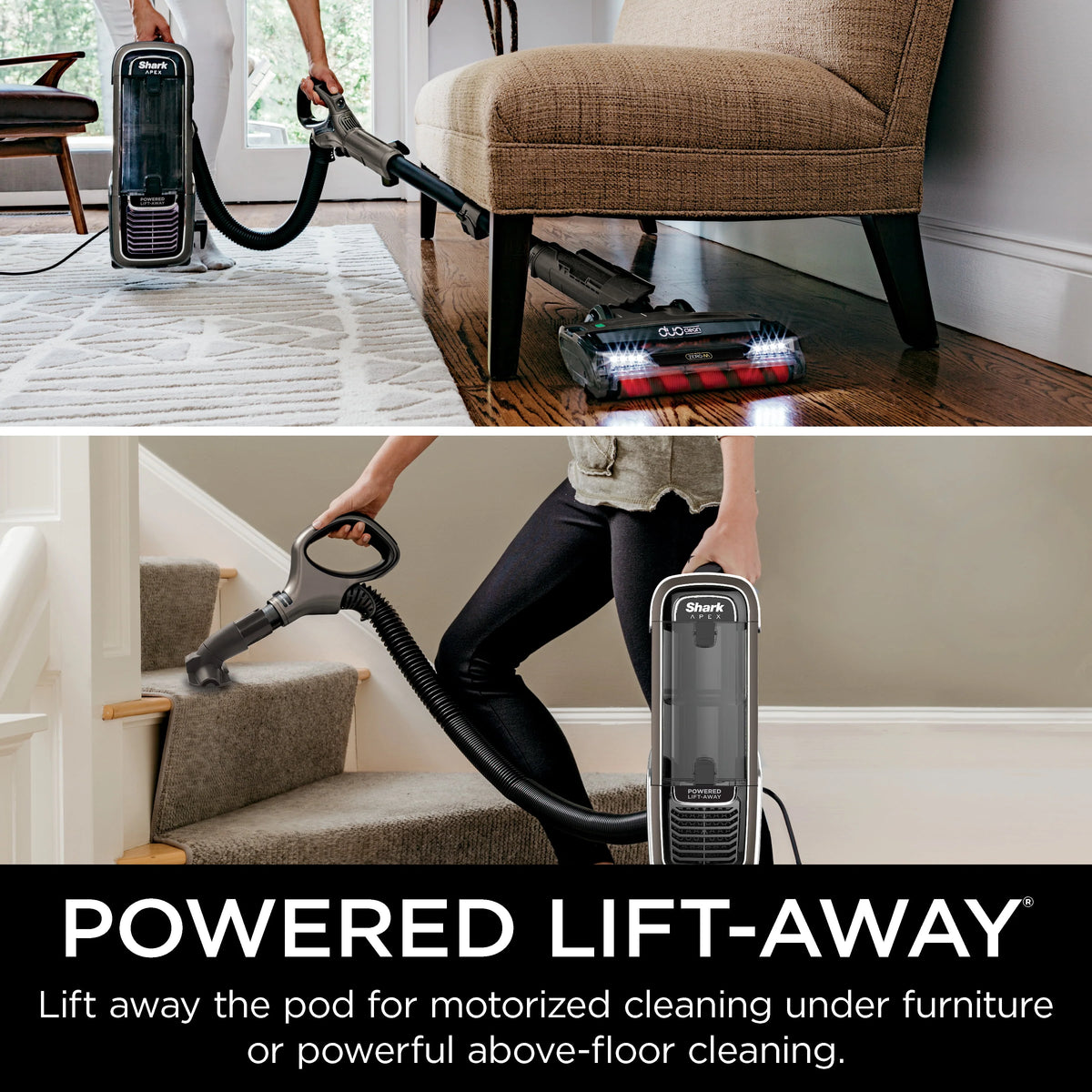 Powered Lift-Away Upright Vacuum with DuoClean Self-Cleaning Z259028