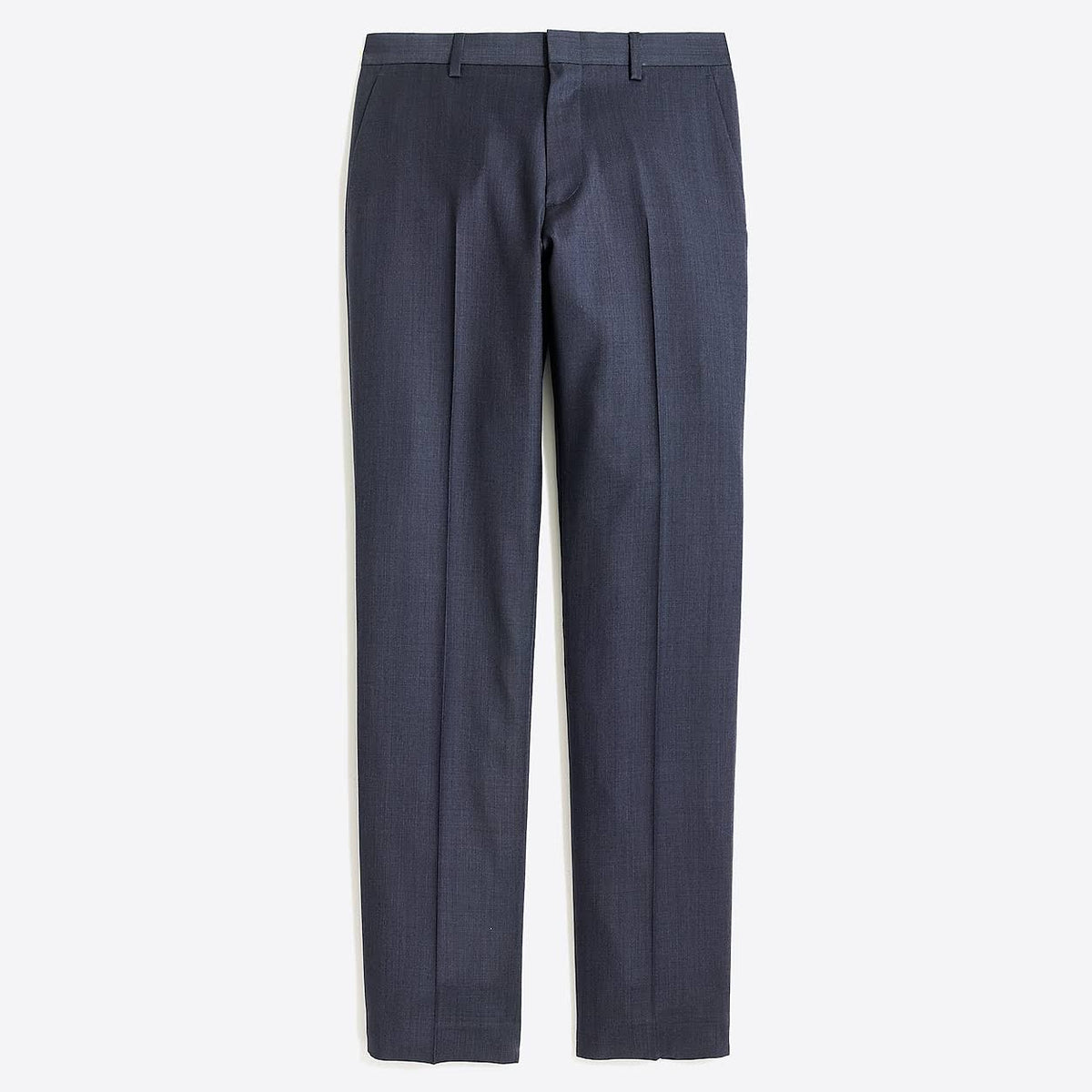 Navy Blue Slim Worsted Wool Suit Pant V34960
