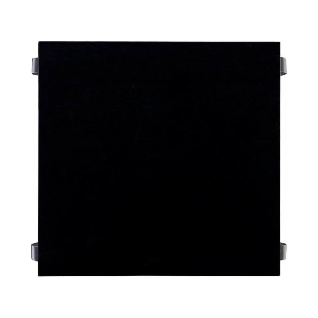 Black Wood Side Table with 2 Shelves Q9647