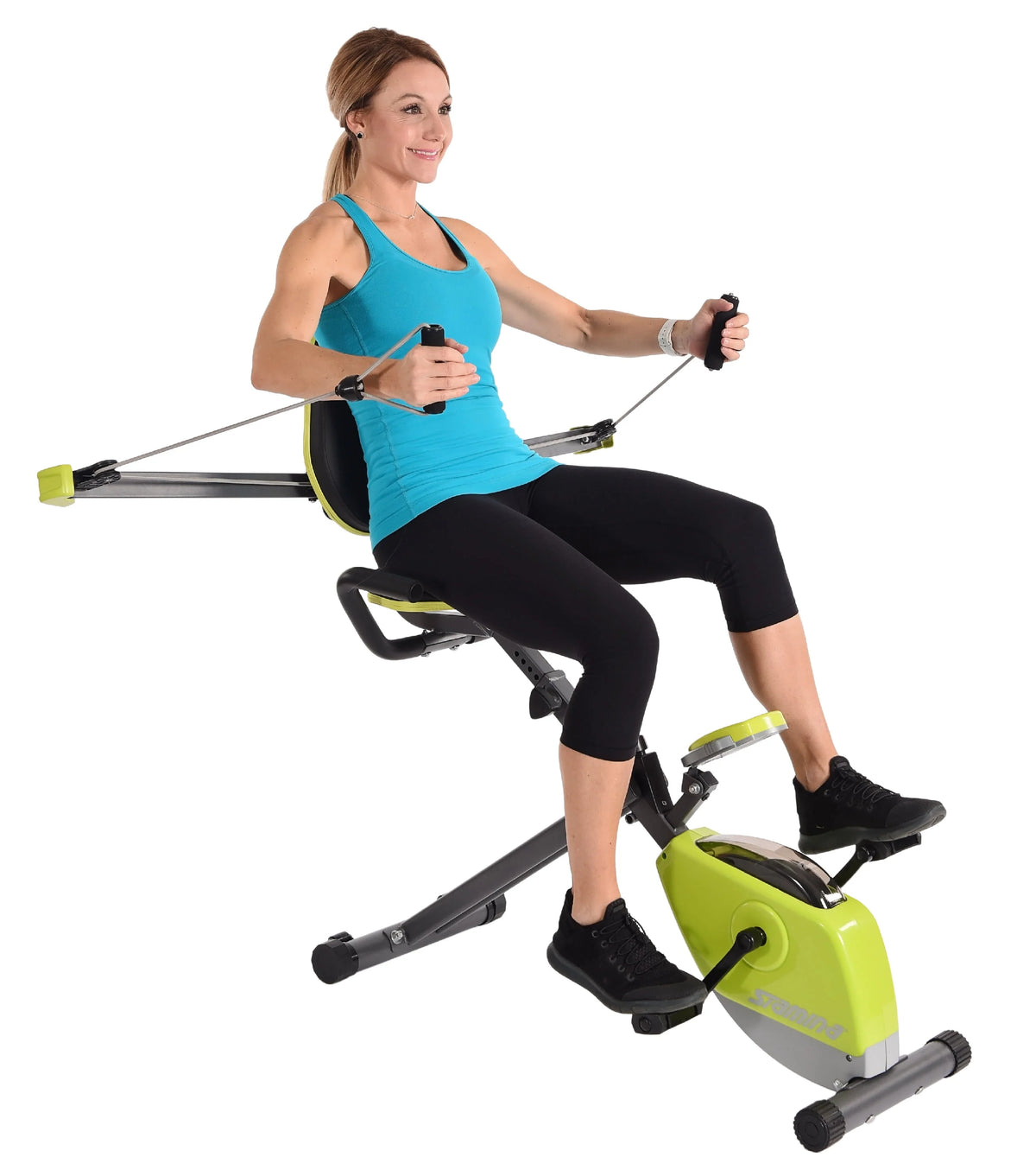 Upright Exercise Bike with Upper Body Resistance Arms J852322