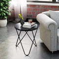 Black Glass End Table J751