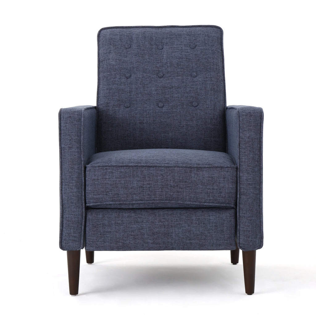 Dark Blue Tufted Recliners Set of 2 K73946