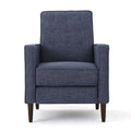 Dark Blue Tufted Recliners Set of 2 K73946