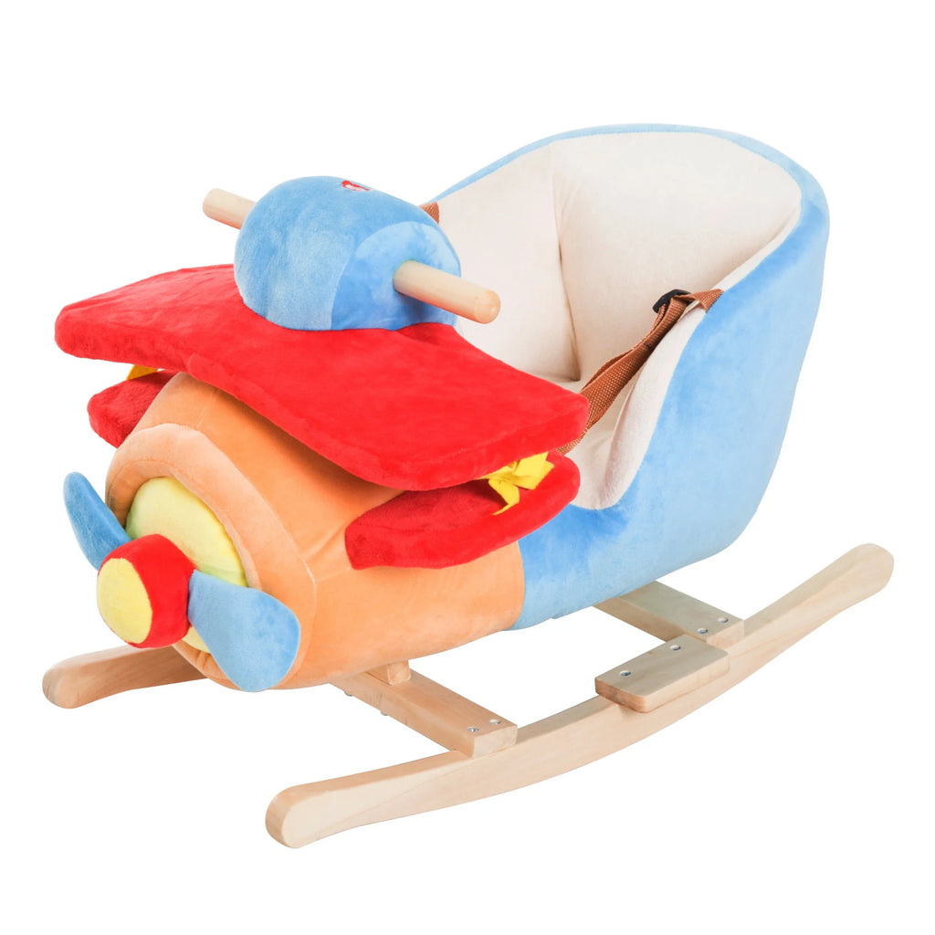 Pink Plush Rocking Unicorn Ride On Toy U5674