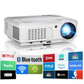 2019 Bluetooth Projector WiFi Android LCD LED Smart Video Projectors 4400 Lumens HD 1080p HDMI O909