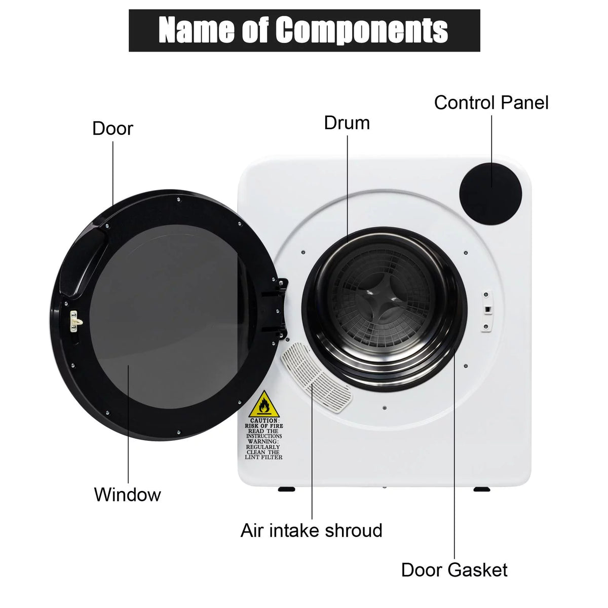 Electric Compact Laundry Clothes Dryer I4145