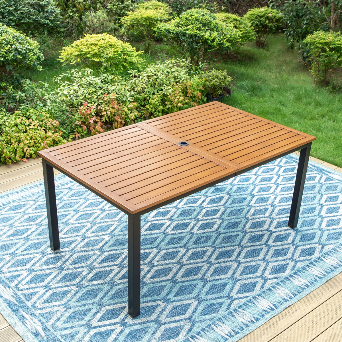 7-Piece Outdoor Dining Set with Swivel Chairs and Table C9130