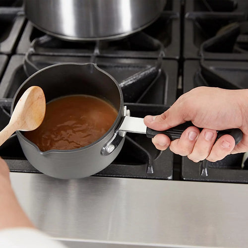 1 Qt Anodized Non-Stick Aluminum Saucepan with Pour Spout T663395