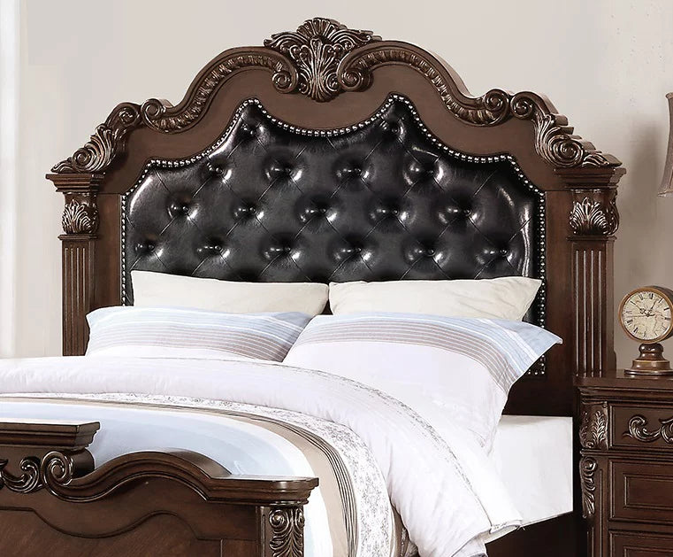 4pcs Eastern King Bed Dresser Mirror Nightstand D56662