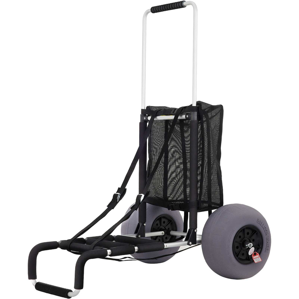 Beach Cart 165LBS Capacity Adjustable Handle 13" Balloon Wheels X84571