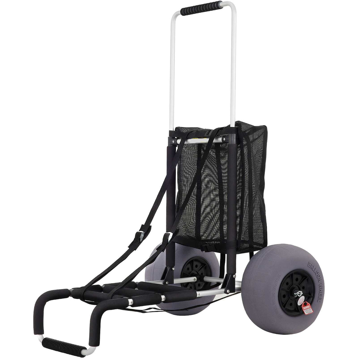Beach Cart 165LBS Capacity Adjustable Handle 13" Balloon Wheels X84571