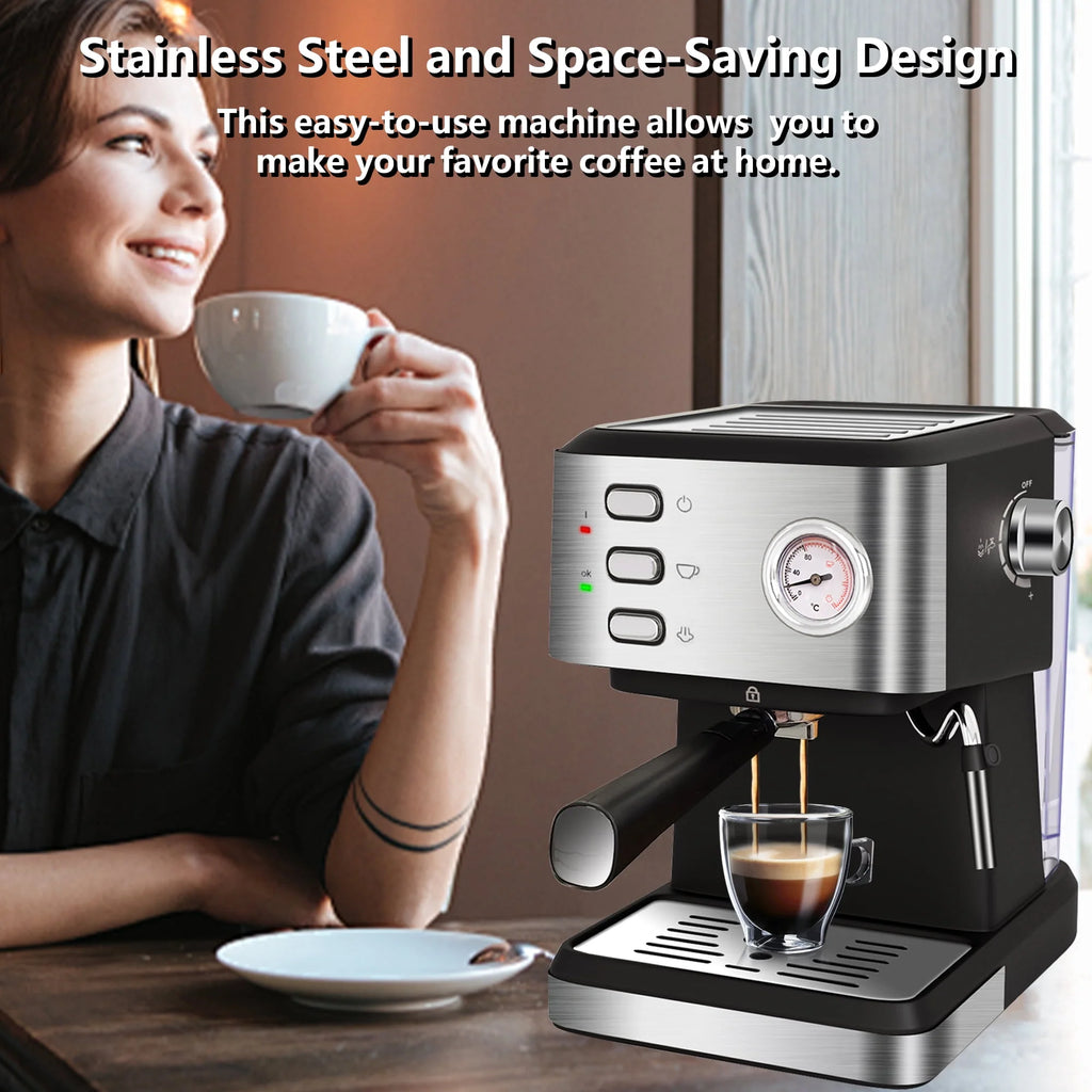20 Bar Espresso Machine with Milk Frother S8393