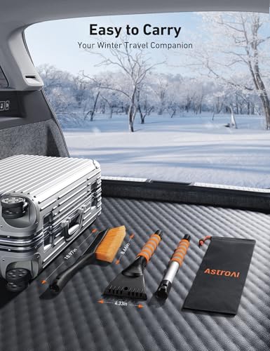 27" Snow Brush and Ice Scrapers with Foam Grip S955