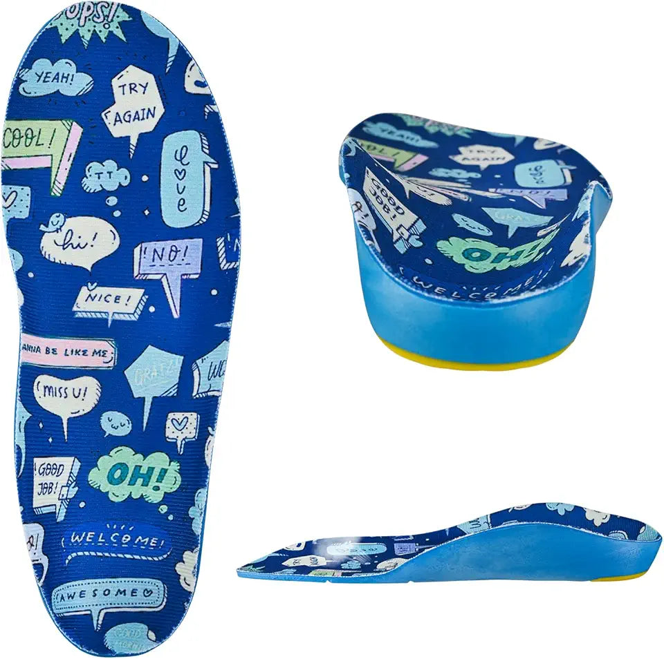 Kids Soft PU Foam Orthotics Insoles Q57855