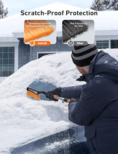 27" Snow Brush and Ice Scrapers with Foam Grip S955